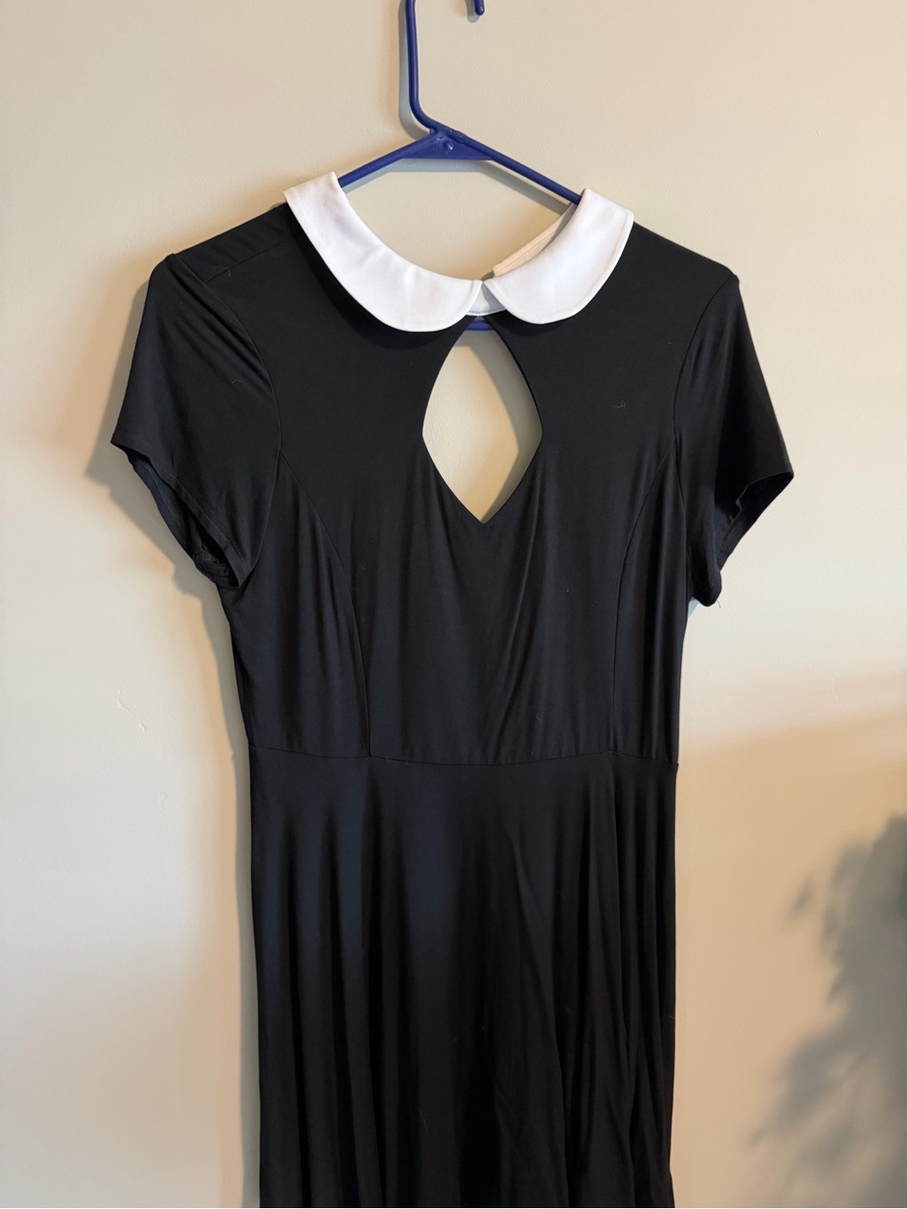 Killstar Black Mini Dress with White Peter Pan Collar